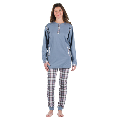 Long Jumpsuit for Women Checked