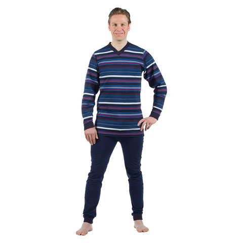 Homecare Medical Men s Striped Jumpsuit with Back Zipper Homecare Medical Shop