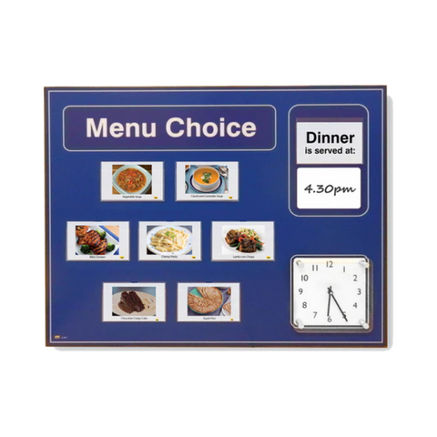 Menu Board With Clock