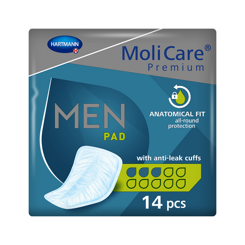 MoliCare Premium Pads for Men - 3 Drops 14 Pack