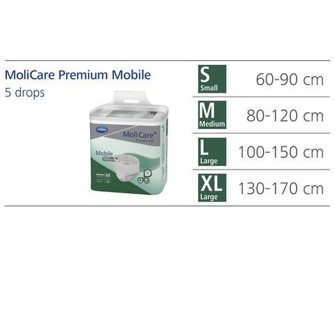 MoliCare Premium Mobile 5 Drops ExtraLarge - Pack of 14