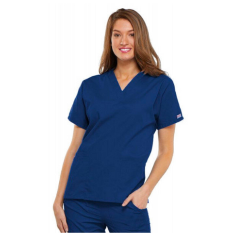 Navy Cherokee Unisex Scrub Top