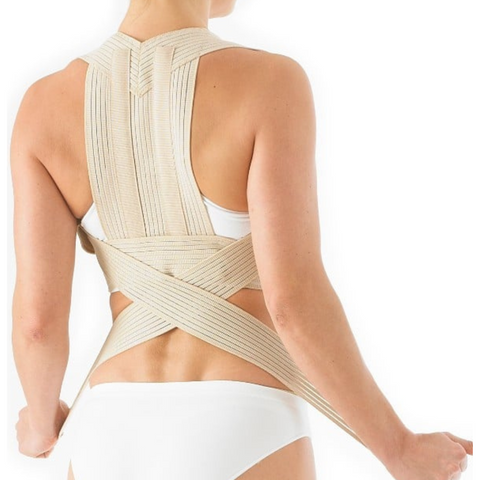 Lightweight and flexible Neo G Posturex Brace, offering moderate back support to ease muscular aches and improve posture.