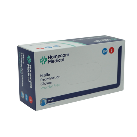 Homecare Nitrile Gloves - Powder Free 200 Pack