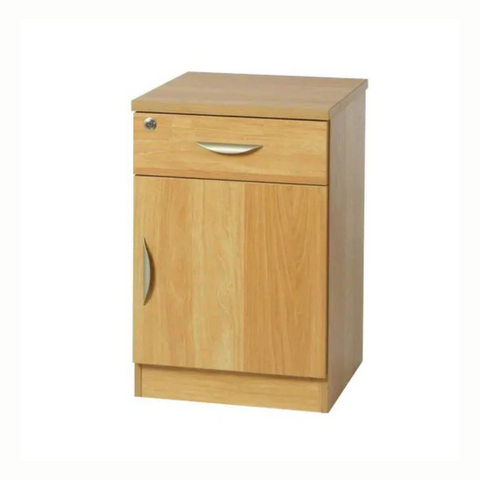 Old-Style Bedside Cabinet with Lockable Drawer
