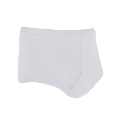 Men's Y-Front Absorbent Plus Brief White