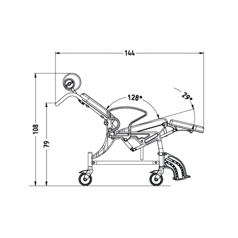 Phoenix Mobile Tilt-in-space Shower & Commode Chair 15
