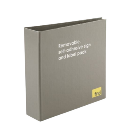 Reusable Orientation Label Book