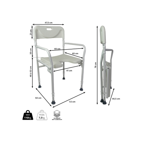 Shower Chair Folding Tobago