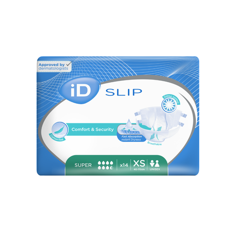 iD Expert Slip Super Adult Diapers - Pack of 14 or 28