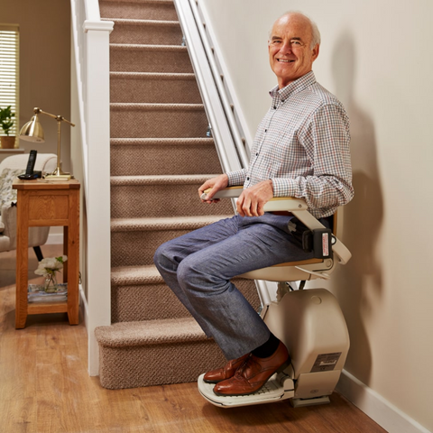 Modern stairlift allowing freedom to move around your home.