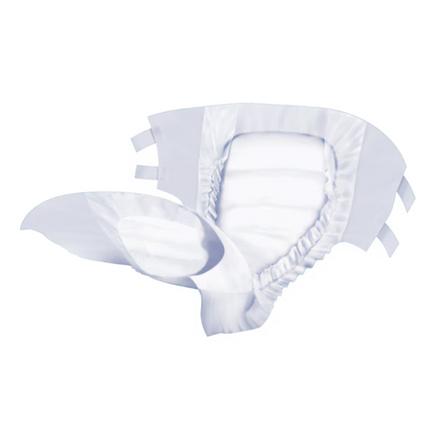 TENA slip junior, close up of the nappy/diaper. It is highly absorbent for medium to heavy leakages. It is breathable with narrow core to make it comfortable for chidlren.
