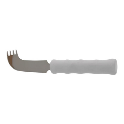 The Nelson Knife is designed for people with limited hand strength or mobility, making it a perfect choice for individuals with weak or painful grips. Its one-handed operation allows amputees or stroke survivors with hemiparesis to eat independently.