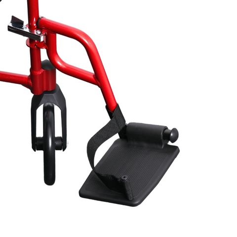 Detailed shot of the footrests on the i-Lite wheelchair, emphasizing convenience and ease of use.