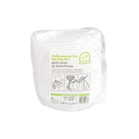White Rigid Vomit Bag