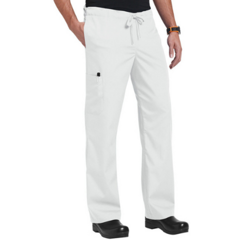 White Unisex Huntington Trousers Medium