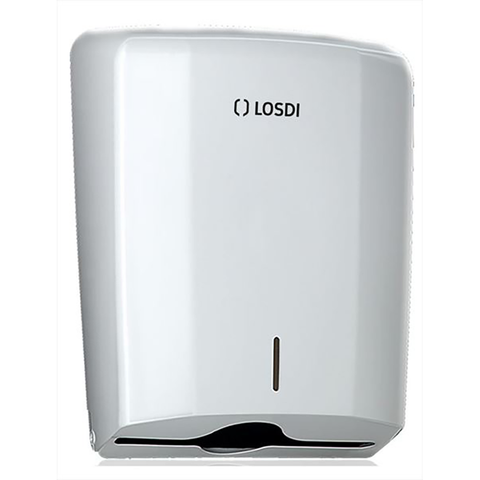 White Z Fold Paper Towel Dispenser