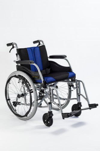 Wheelchair with Foldable Backrest and Removable Upholstery