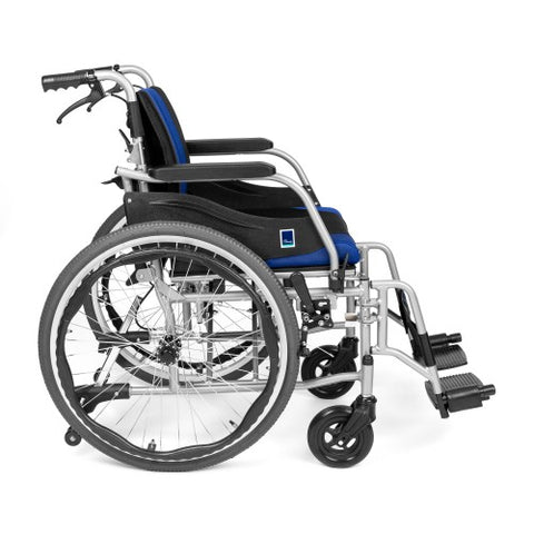 Wheelchair with Foldable Backrest and Removable Upholstery
