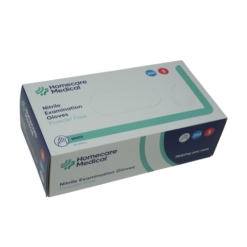 Homecare Nitrile Gloves - Powder Free 200 Pack