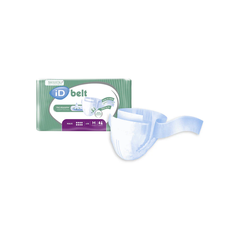 iD Expert Belt Maxi Adult Belted Briefs Medium – Pack of 14