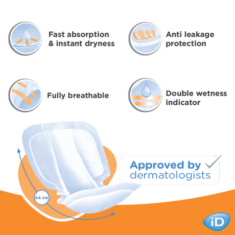 iD Form Long (64cm) Pad - Extra Plus 21 Pack