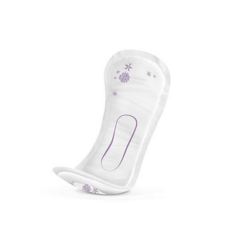 Packaging of iD Light Advanced Mini Plus, showcasing 16 discreet, ultra-thin pads designed for women, with up to 10-hour odour control and fast absorption