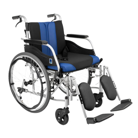 Wheelchair with Foldable Backrest and Removable Upholstery
