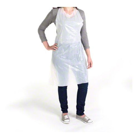 Disposable Aprons. Flat pack including 10 aprons.