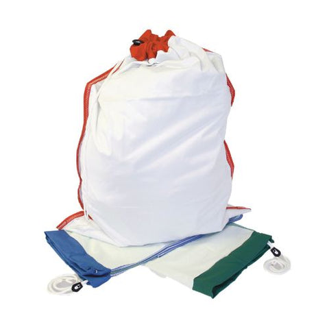 Fluid proof laundry bag controls fluids and odours and is safe to transport.