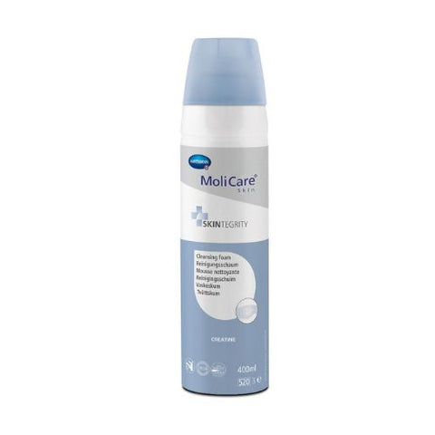 Molicare Skin Cleansing Foam is a 400ml bottle.