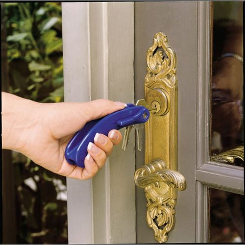 This key turner is blue and holds up to 3 keys.